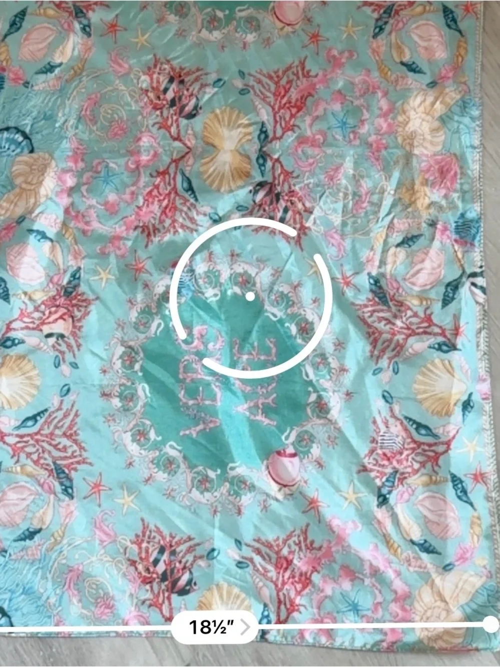 Mermaid satin scarf
